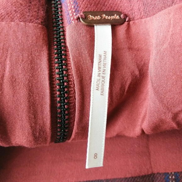 Free People Tessa Plaid Miniskirt - Picture 6 of 7